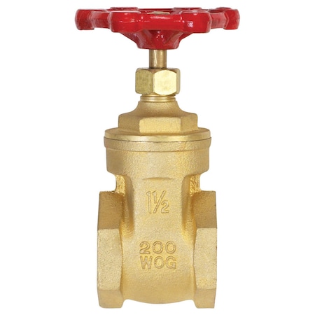 B & K Homewerks 1-1/2 in. FIP Brass Gate Valve 100-407NL